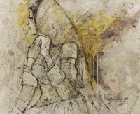 Moazzam Ali, 20 x 24 Inch, Water Color on Paper, Figurative Painting, AC-MOZ-048